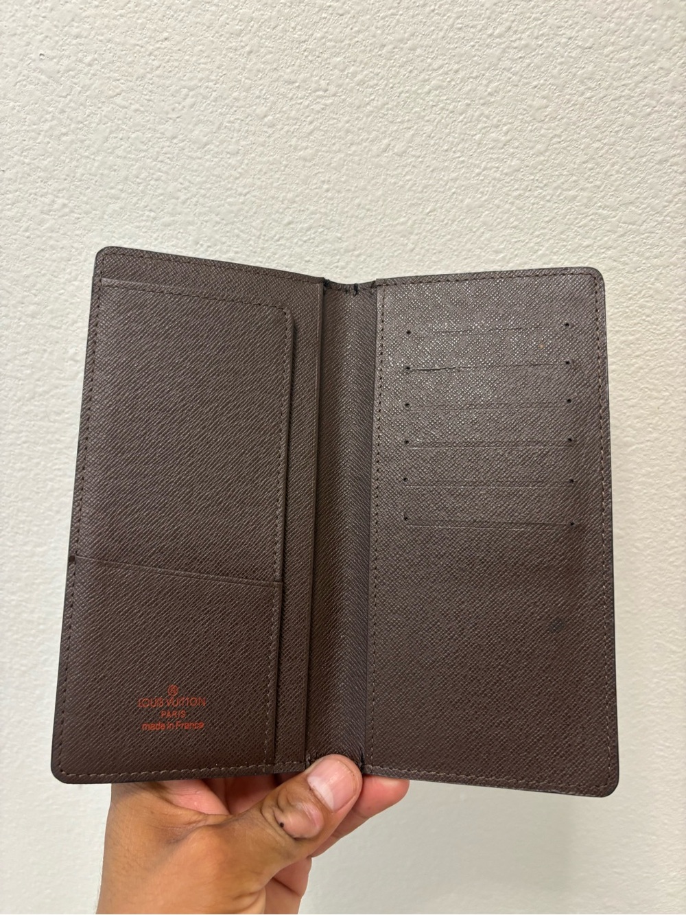 Louis Vuitton Dark Brown Travel Wallet Organizer